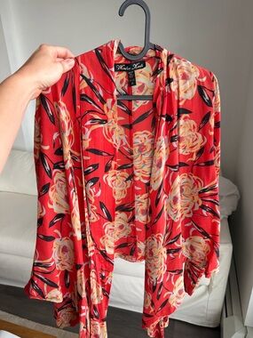 Vintage winter kate 100% silk kimono